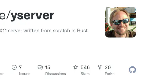 GitHub - joske/yserver: A modern X11 server written from scratch in Rust.