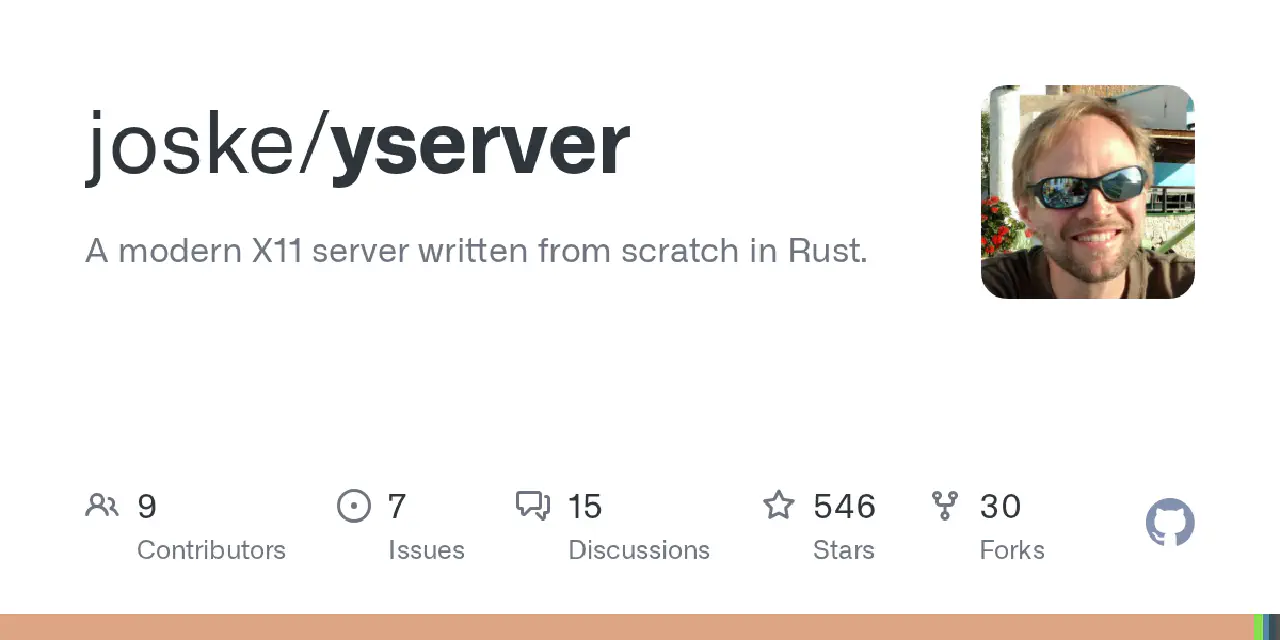 GitHub - joske/yserver: A modern X11 server written from scratch in Rust.