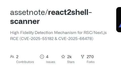 React2shell scanner