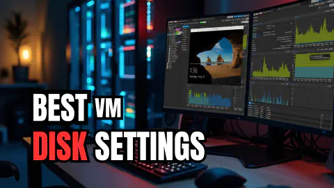 The proxmox vm disk settings i change on every new vm