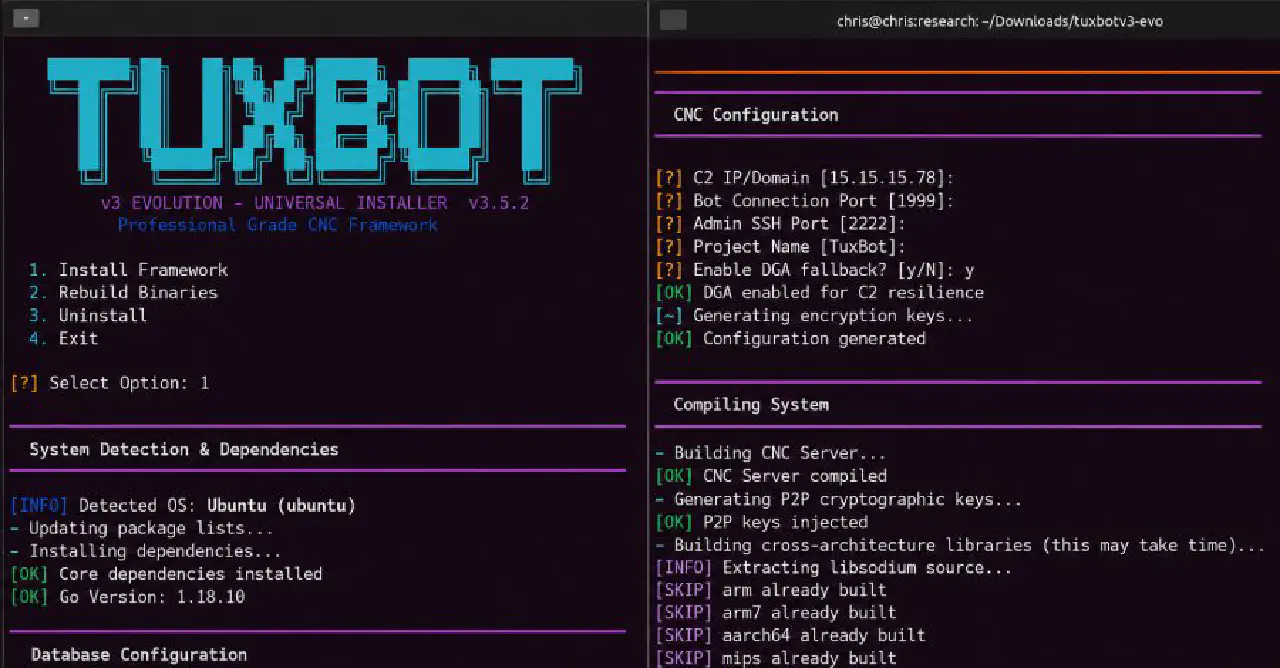 TuxBot v3 Evolution Shows Signs of LLM-Assisted IoT Botnet Development