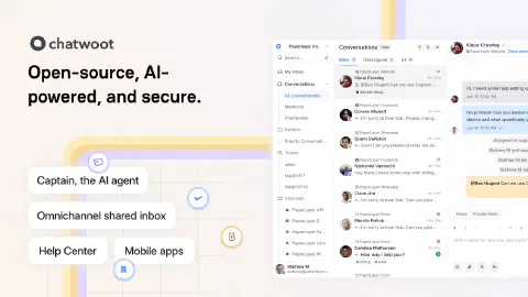 GitHub - chatwoot/chatwoot: Open-source live-chat, email support, omni-channel desk. An alternative to Intercom, Zendesk, Salesforce Service Cloud etc. 🔥💬