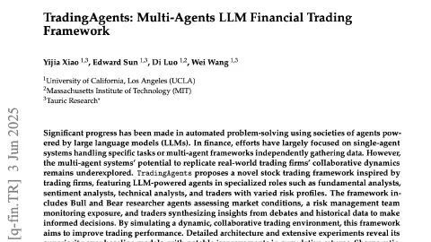 GitHub - TauricResearch/TradingAgents: TradingAgents: Multi-Agents LLM Financial Trading Framework