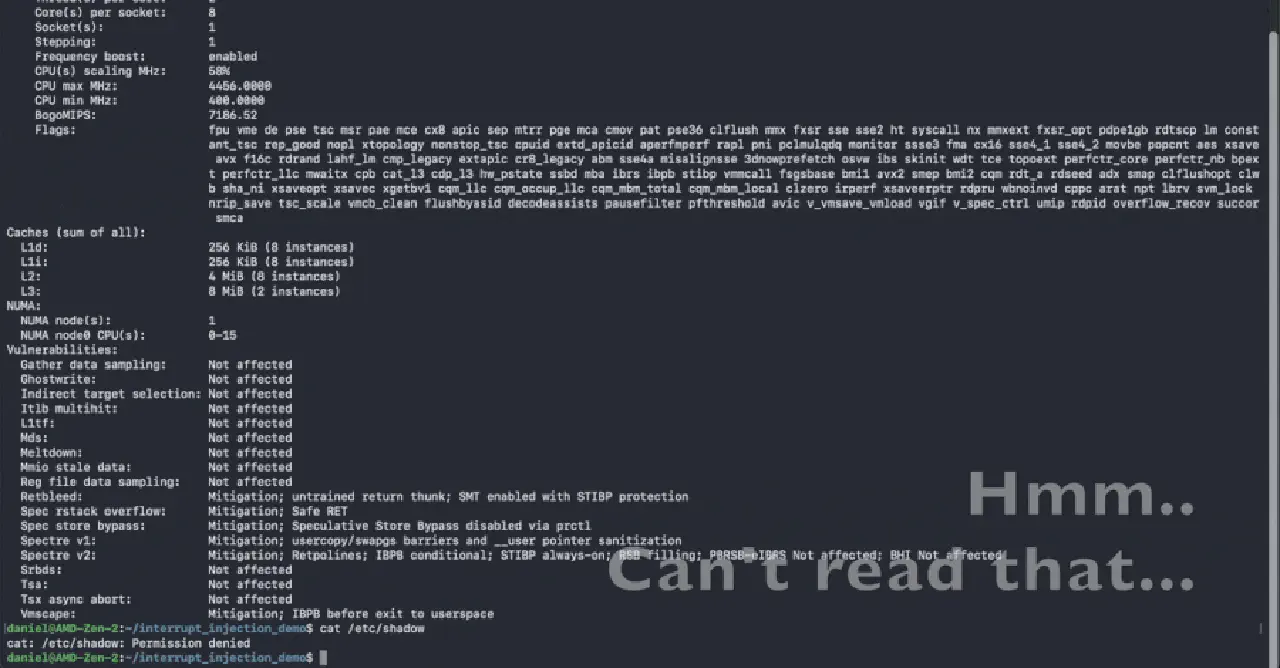 New Interrupt Injection Attack Can Bypass Spectre v2 Defenses on Intel and AMD CPUs