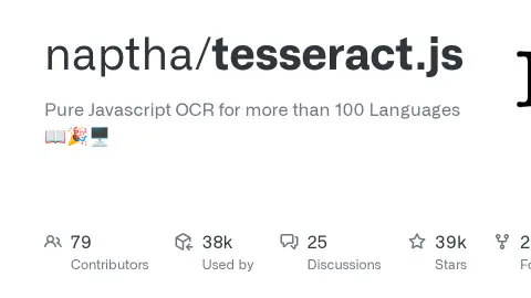 Tesseract js