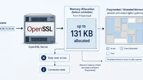 OpenSSL HollowByte Flaw Could Freeze Server Memory with 11-Byte TLS Requests