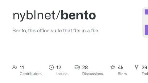 GitHub - nyblnet/bento: Bento, the office suite that fits in a file