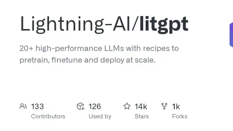 GitHub - Lightning-AI/litgpt: 20+ high-performance LLMs with recipes to pretrain, finetune and deploy at scale.