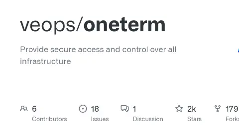 GitHub - veops/oneterm: Provide secure access and control over all infrastructure
