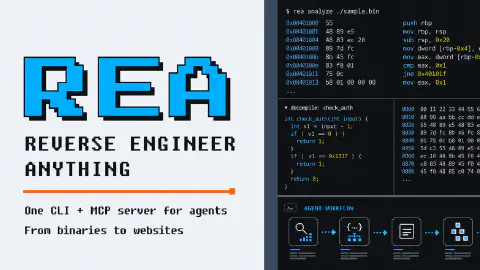 GitHub - morluto/rea: Reverse engineer anything with agents, from app behavior down to native binaries.