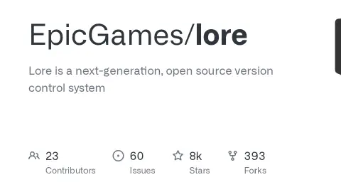 GitHub - EpicGames/lore: Lore is a next-generation, open source version control system