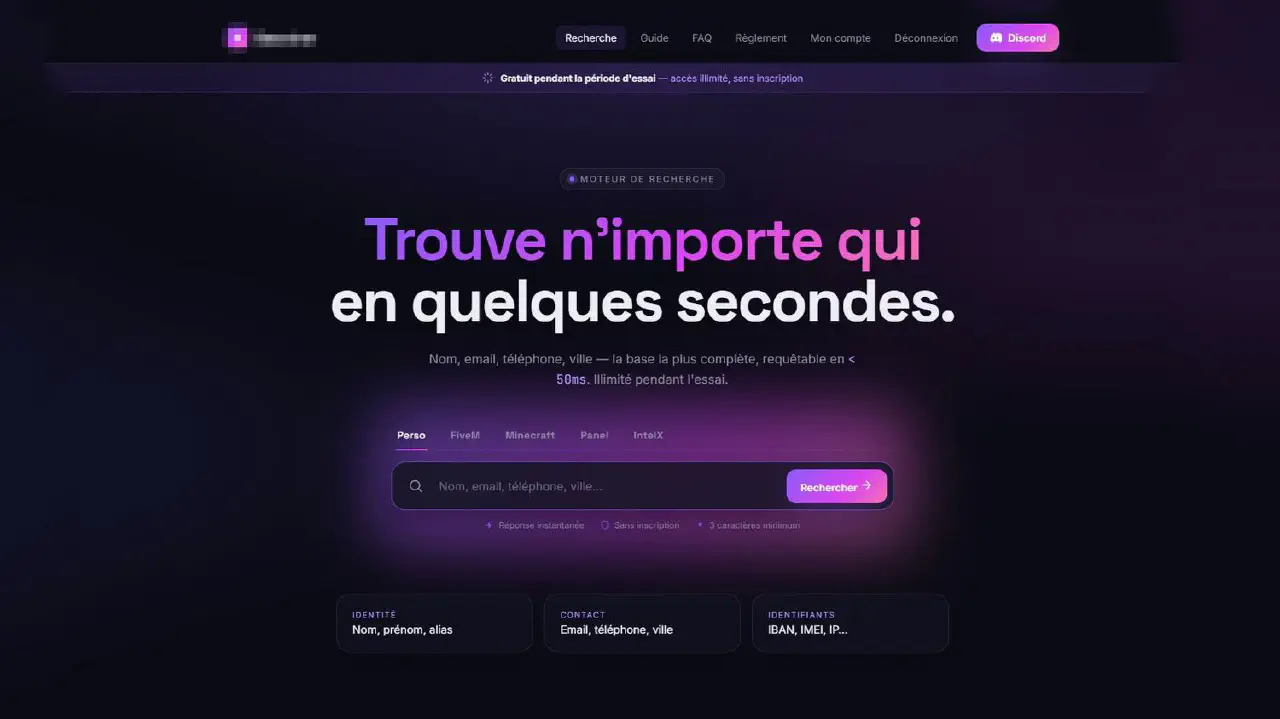 Info franceinfo nom adresse iban un moteur de recherche gratuit devoile des millions de donnees confidentielles des francais